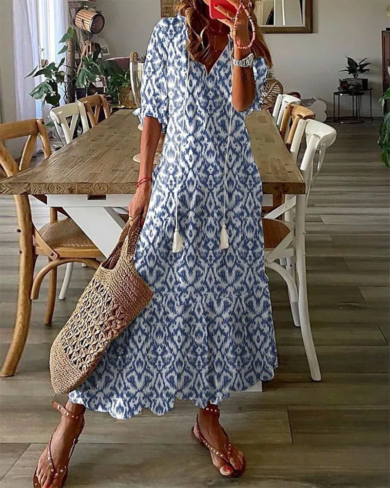 Fallon - Boho Tummy Coverage Dress