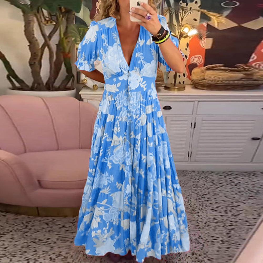 Coralina - Vibrant Floral Dress