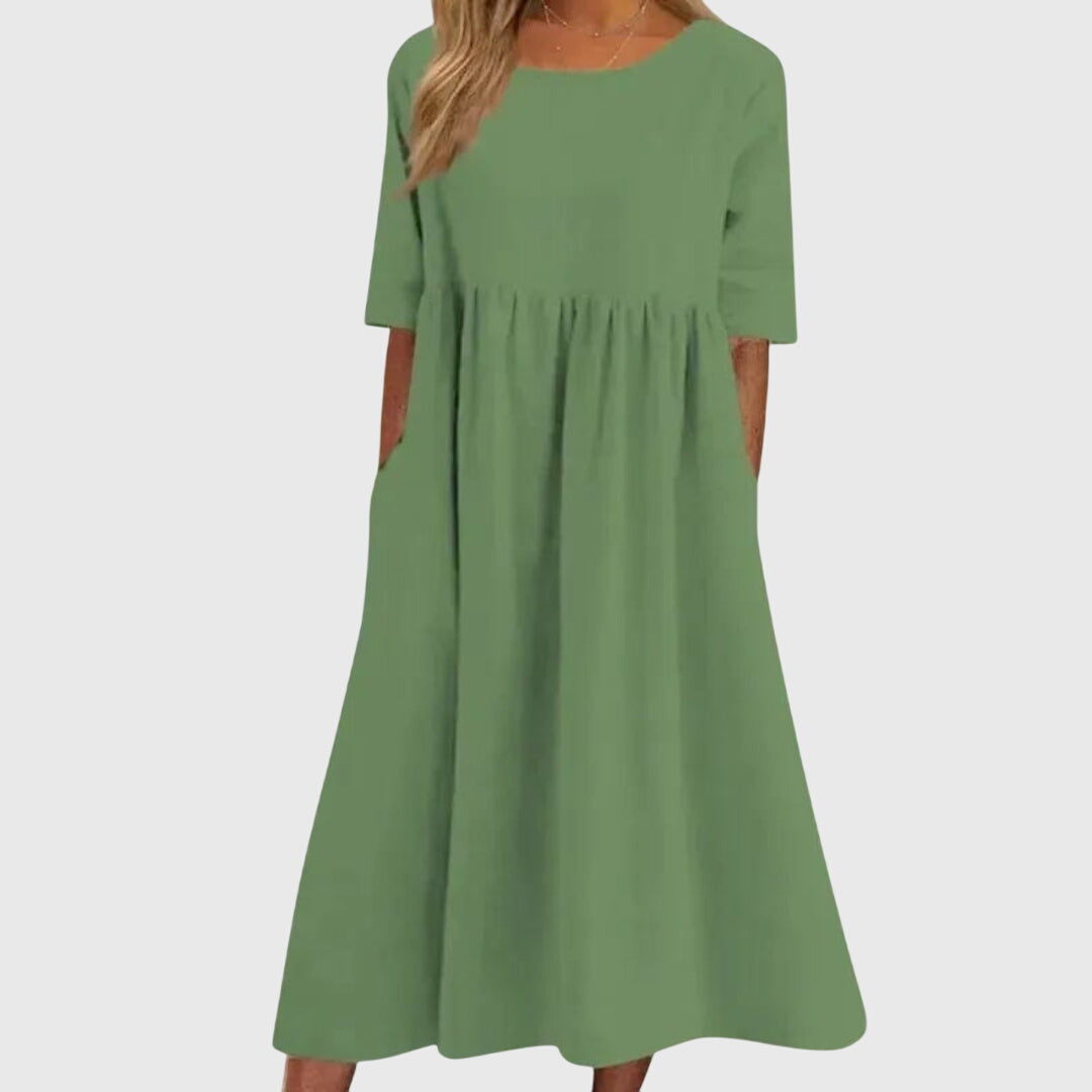 Bethany - Elegant Short-Sleeved Dress