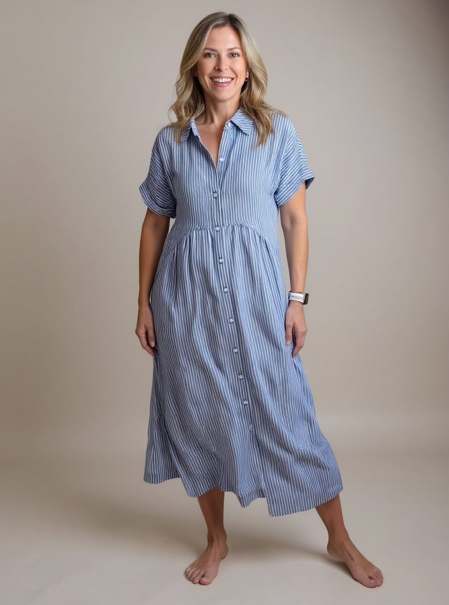 Yonika - Chic Striped Dress