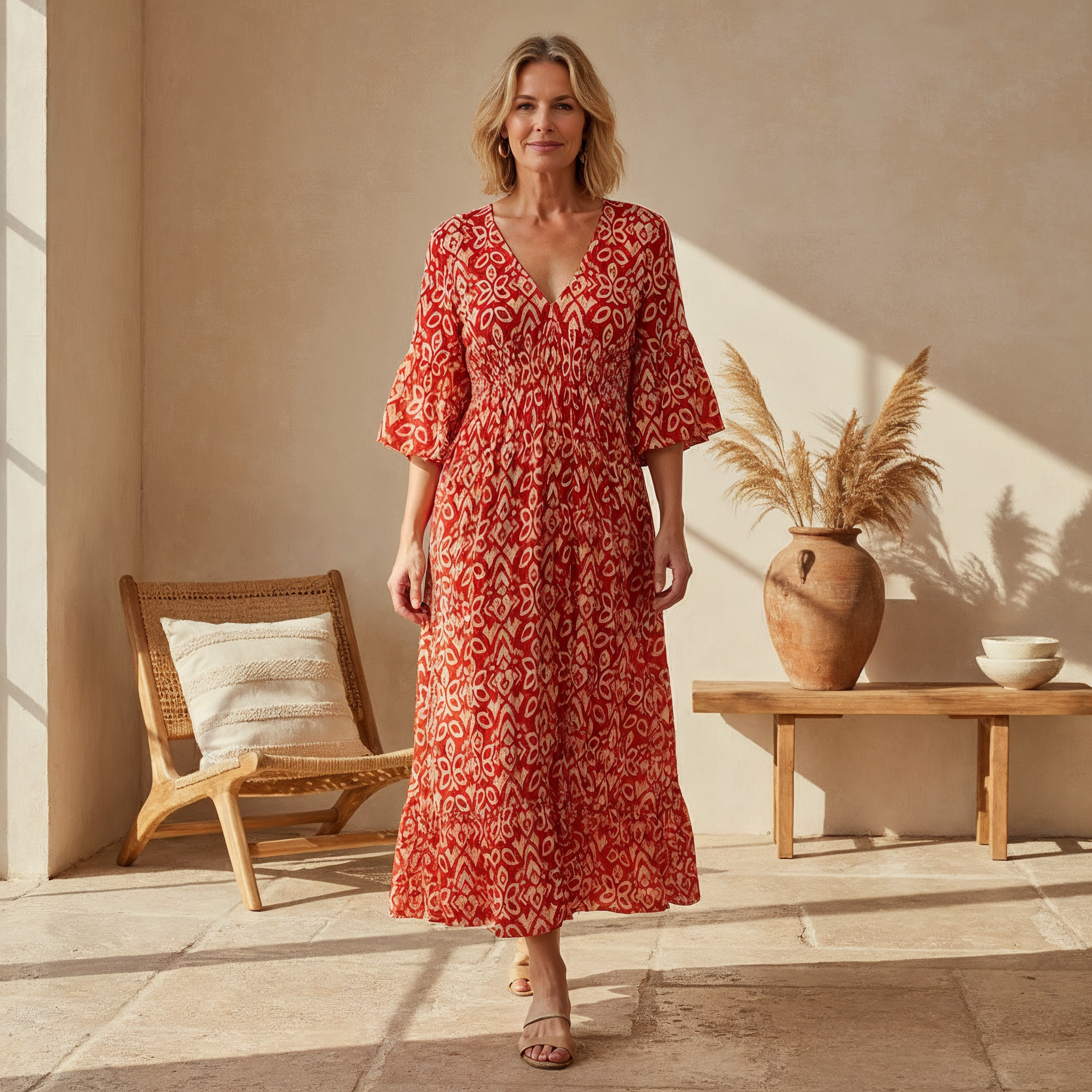 Lacey – Boho Printed Dress