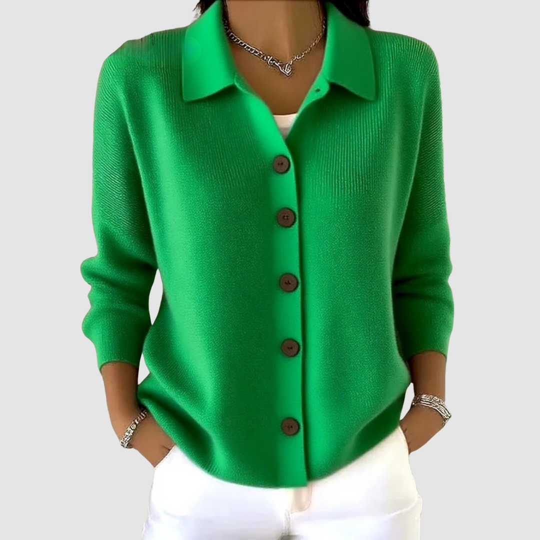 Riah™ | Soft Button-Up Knit Cardigan