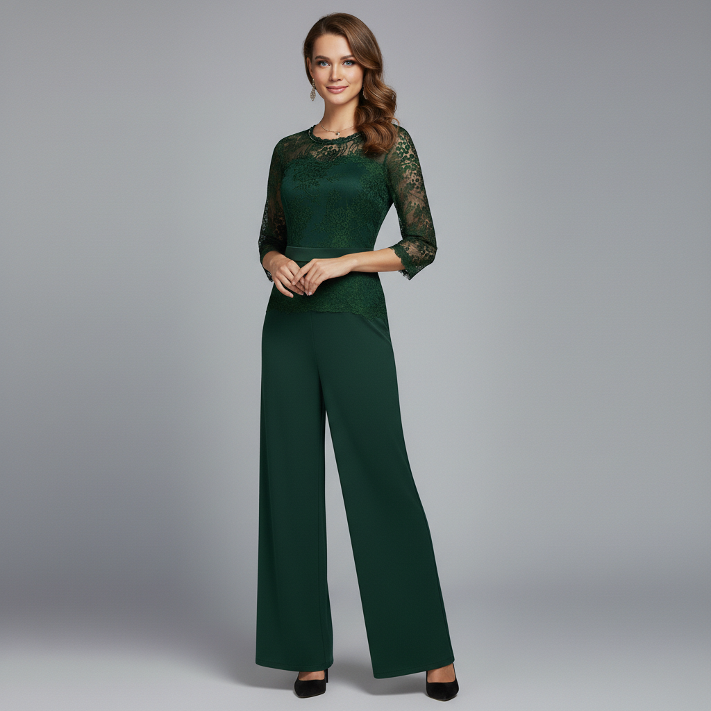 Diana™ Elegant Jumpsuit | Lace Evening Jumpsuit