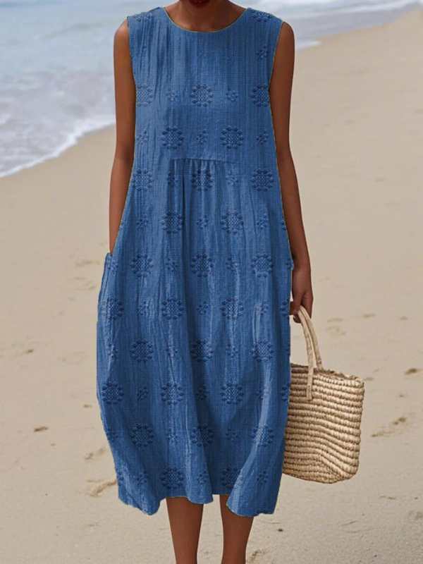 Sara Patterned Midi Dress